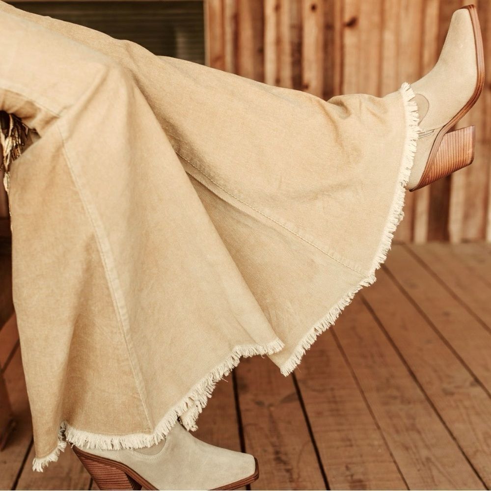 Corduroy Flare Pants | Stretch Boutique Fit | Mocha | Lucky & Blessed | NWT - Picture 4 of 10